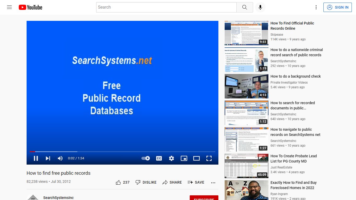 How to find free public records - YouTube